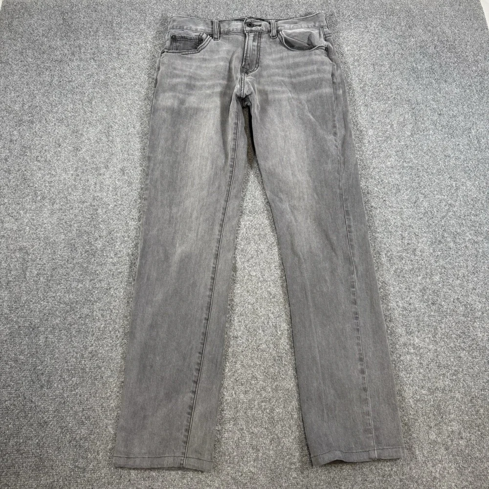 Lucky Brand Jeans Mens 30x34 (Fits 30x31) Gray 221 Original Straight Stretch‎